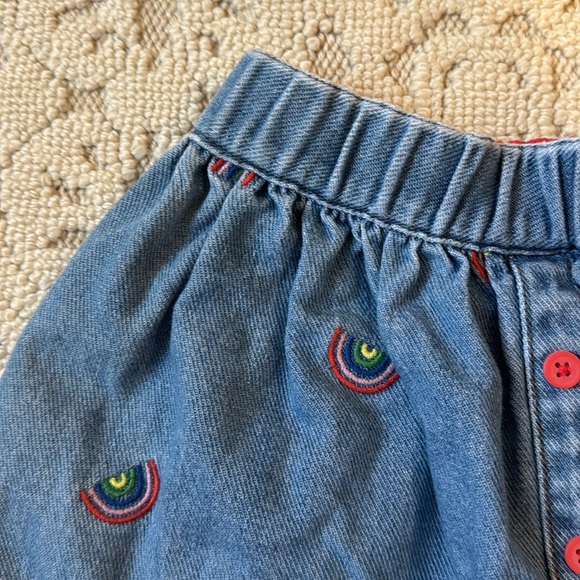 NWT Mini Boden denim embroidered skirt - Picture 3 of 5